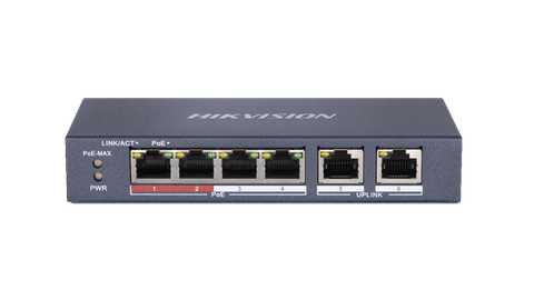 Switch Poe 6 port 2 cổng Uplink DS-3E0106P-E/M