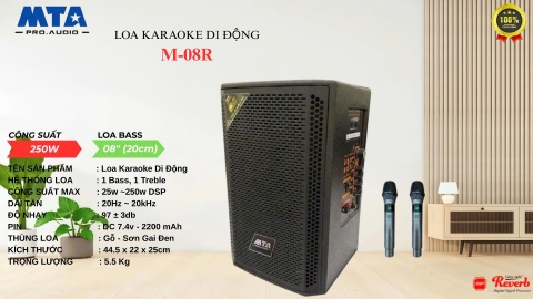 Loa karaoke di động MTA M-08R