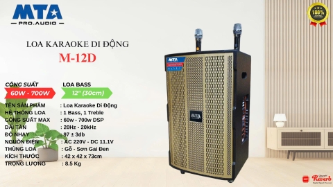 Loa kéo di động MTA M-12D