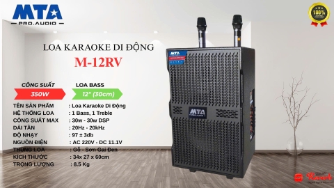 Loa karaoke di động MTA M-12RV