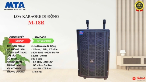 Loa Karaoke Di Động MTA M-18R