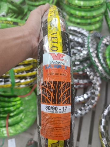 Vỏ veloce 80/90-17 V-9598 50p 6PR/TT