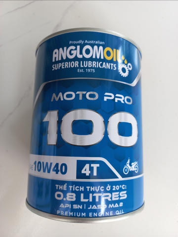 Anglom-Oil Moto 100 10w40 SN/MA2 0.8L