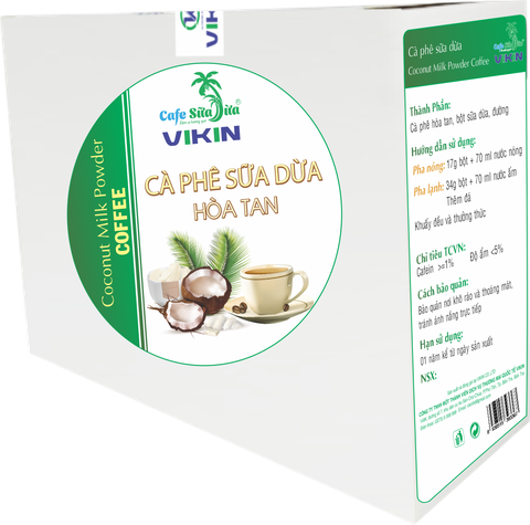 Cà phê sữa dừa hòa tan 6 gói