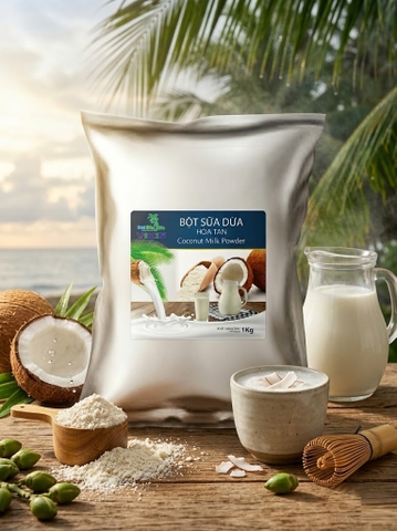 Bột sữa dừa nguyên chất gói 1Kg (không đường)