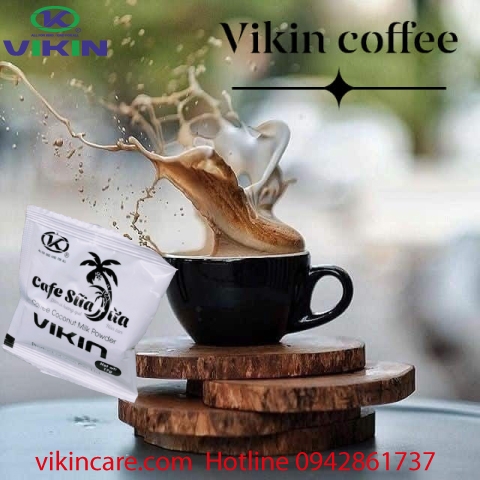Cà phê sữa dừa Vikin gói 17g