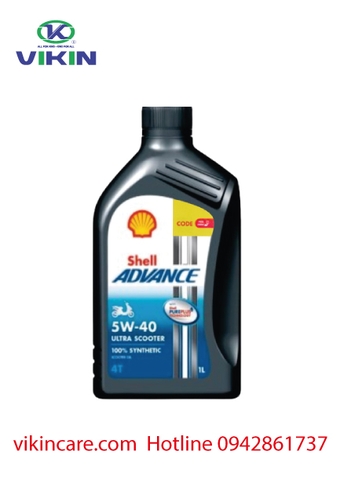 Shell Advance ULTRA GA 5W40 1L (Tổng hợp toàn phần)