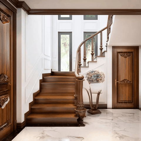 Cầu thang gỗ tự nhiên | PA02CT