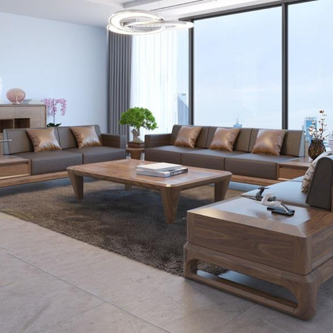 Bộ SOFA gỗ tự nhiên