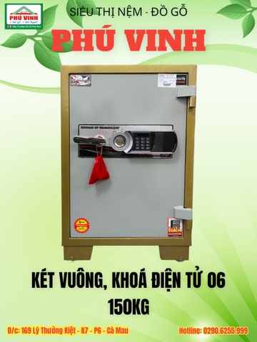 Két Vuông, Khóa Điện Tử 06, 150Kg