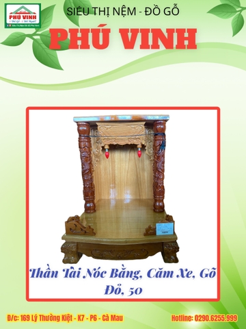 Thần Tài, Nóc Bằng, Căm Xe, Gõ Đỏ, 50
