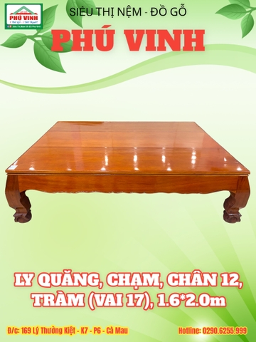 Ly Quăng, Chạm, Chân 12, Tràm (Vai 17), 1.6x2.0m