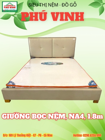 Giường Bọc Nệm, NA4, 1.8m