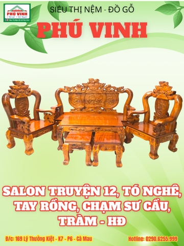 Salon Truyện 12, Tó Nghê, Tay Rồng, Chạm Sư Cầu, Tràm - HĐ