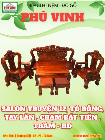 Salon Truyện 12, Tó Rồng, Tay Lân, Chạm Bát Tiên, Tràm - HĐ