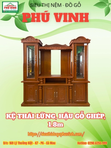 Kệ Thái Lững, Hậu Gõ Ghép, 1.8m
