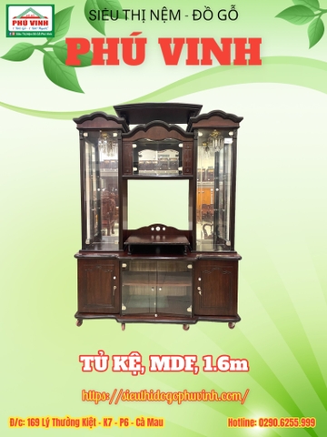 Tủ Kệ, MDF, 1.6m