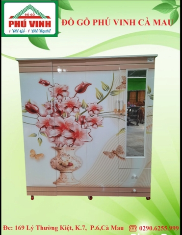 Tủ áo , In 3D,( có kiếng ) - 1.6
