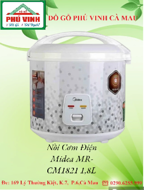 Nồi Cơm Điện Midea MR CM1821 1,8L