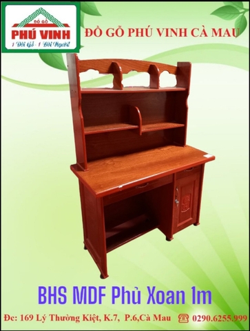 Bàn Học Sinh MDF Phủ Xoan 1m