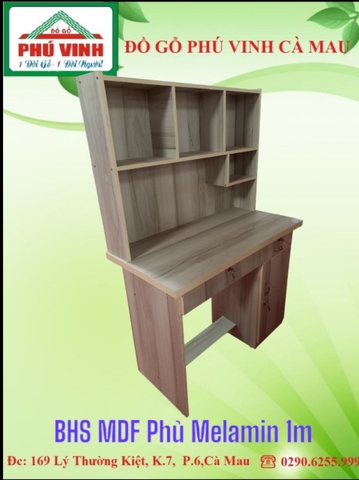 Bàn Học Sinh, MDF Phủ Melamin 1m