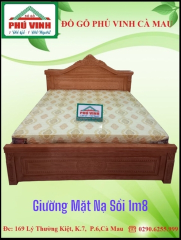 Giường Mặt Nạ Sồi,1m8