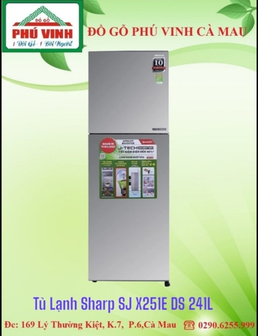 Tủ Lạnh Sharp SJ X251E DS 241L