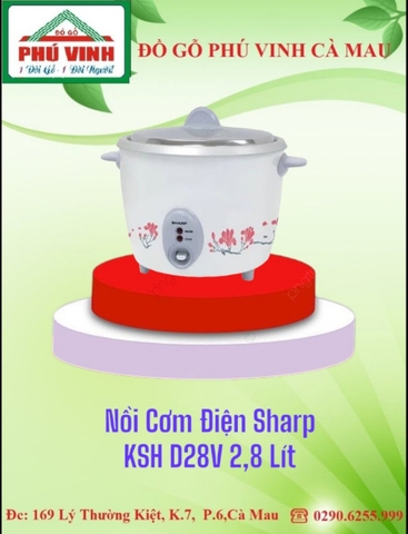 Nồi Cơm Điện Sharp KSH D28V -2,8L