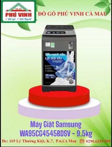 Máy Giặt Samsung WA95CG4545BDSV - 9,5Kg