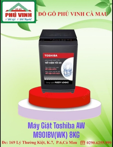 Máy Giặt Toshiba AWM901BV(WK)- 8Kg