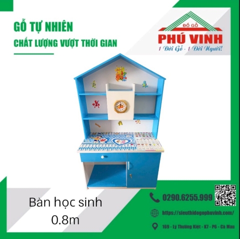 Bàn Học Sinh, Nhựa Cao Cấp, 3D - 0.8m