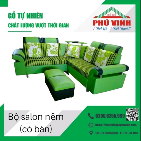 Salon Nệm Góc, Tay Xòe, Trung