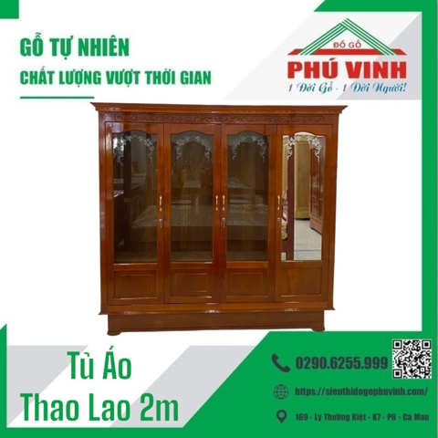 Tủ Áo, Thao Lao, Đình Bằng, Cửa Kính - 2.0m