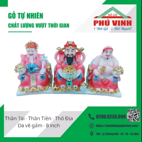 Bộ ba Thần Tài - Thổ Địa - Thần Tiền