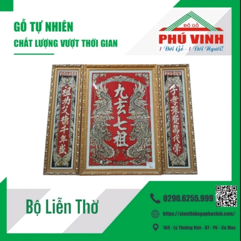 Bộ Liễn Thờ Chữ Hán
