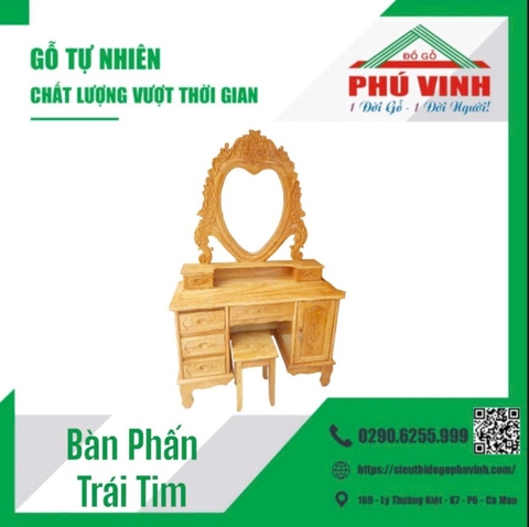 Bàn Phấn Trái Tim