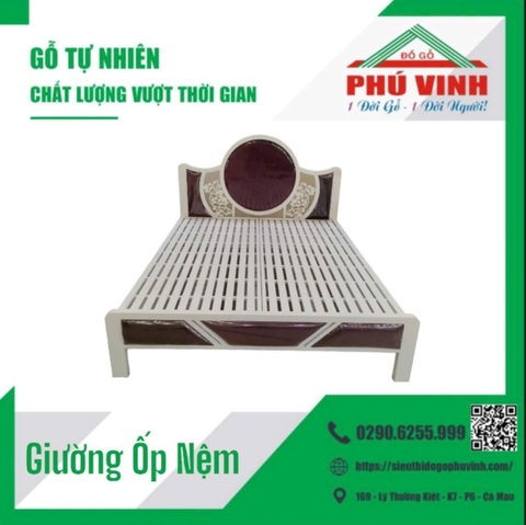Giường Sắt Ốp Nệm