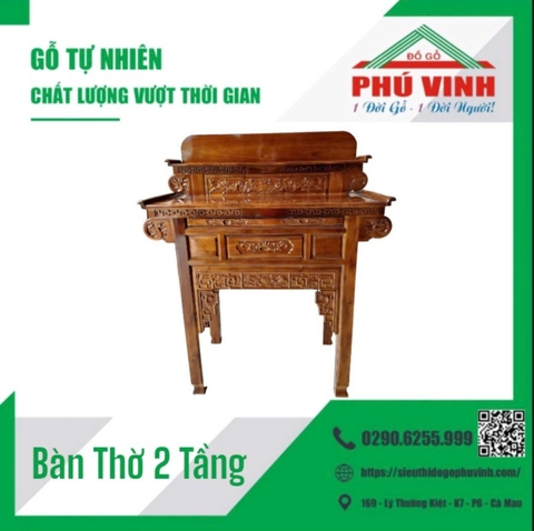 Bàn Thờ, Tràm, 2 Tầng - 1.47m