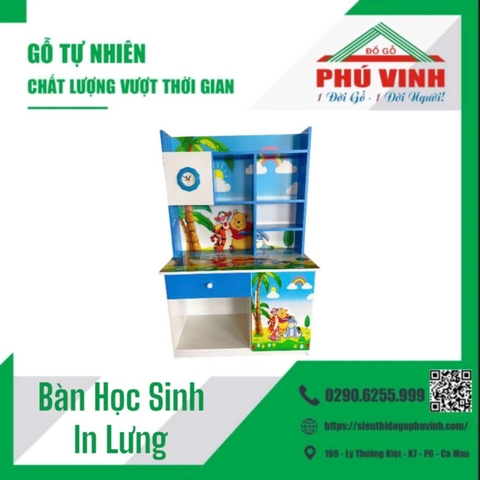 Bàn Học Sinh, Nhựa Cao Cấp, 3D - 1.2m