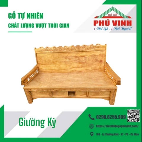 Giường Kỹ, Gõ Đỏ - 75