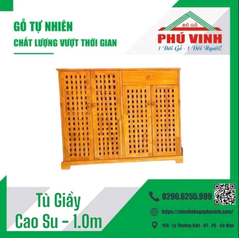 Tủ Giầy, Cao Su - 1.0m