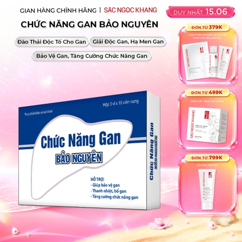 Chức năng gan Bảo Nguyên hộp 30 viên