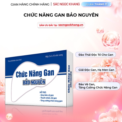 Chức năng gan Bảo Nguyên hộp 30 viên