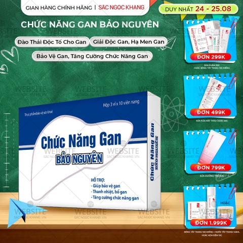 Chức năng gan Bảo Nguyên hộp 30 viên