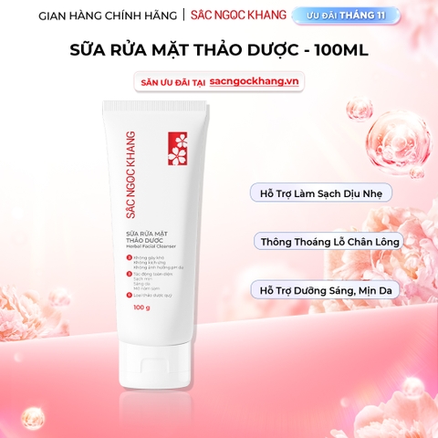 Sữa Rửa Mặt Thảo Dược Dịu Nhẹ Sắc Ngọc Khang (Herbal Facial Cleanser) 100g
