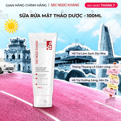 Sữa Rửa Mặt Thảo Dược Dịu Nhẹ Sắc Ngọc Khang (Herbal Facial Cleanser) 100g