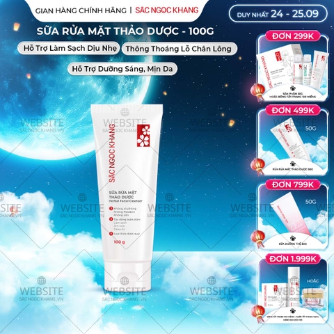 Sữa Rửa Mặt Thảo Dược Dịu Nhẹ Sắc Ngọc Khang (Herbal Facial Cleanser) 100g