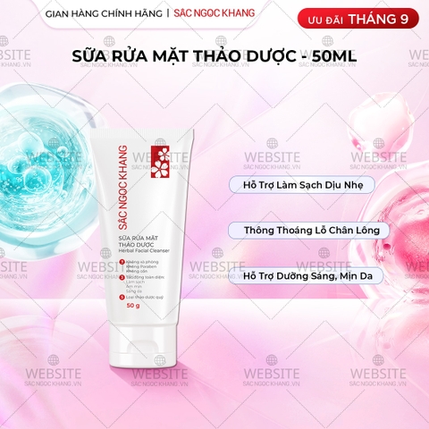 Sữa Rửa Mặt Thảo Dược Sắc Ngọc Khang (Herbal Facial Cleanser)  50g