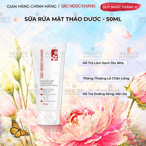Sữa Rửa Mặt Thảo Dược Sắc Ngọc Khang (Herbal Facial Cleanser)  50g