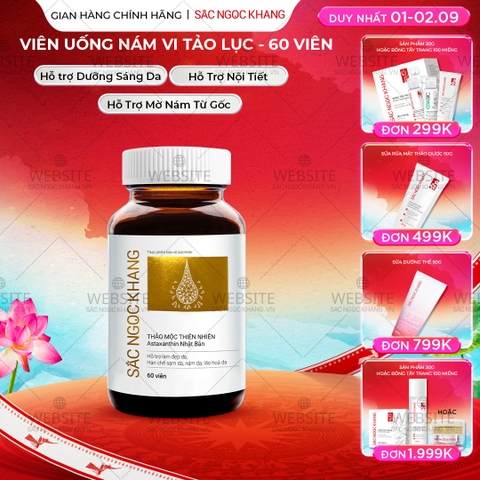 Viên Uống Vi Tảo Lục Sắc Ngọc Khang Mờ Nám, Đẹp Da, Hạn Chế Lão Hóa 60v